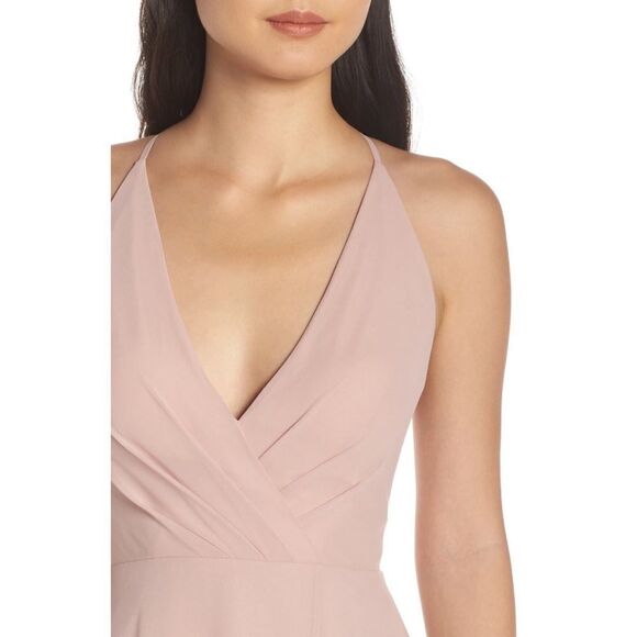 Jenny Yoo Bryce Surplice V-neck chiffon maxi dress - Picture 6 of 11